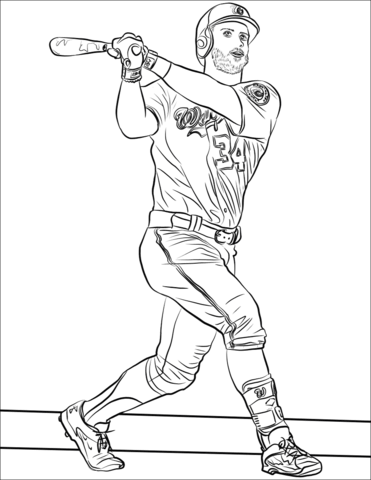 Bryce Harper Coloring Page